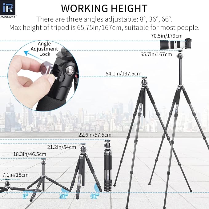 Carbon Fiber Tripod-INNOREL GT284C Professional Compact Tripod - Image 6