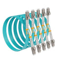 KeepFly Fiber- OM4 LC to LC Fiber Patch Cable 0.5M/1.6ft-5Pack, 40G/100GB by KeepFlyFiber