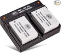 BM Premium 2-Pack LP-E8 Batteries and Dual Battery Charger Kit by BMPremium