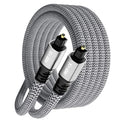 Optical Audio Cable 30 FT, Digital Audio Cable, Toslink Fiber Optic Cord by Kxable