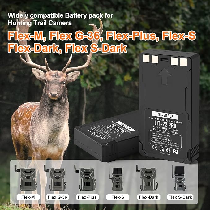 ANTIEE 2 Pack 7000mAh LIT-22 Pro Battery Replacement - Image 2