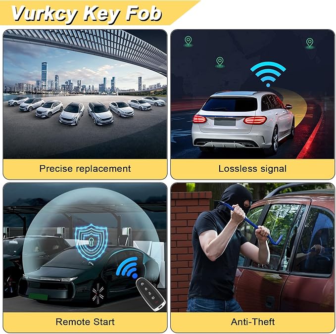 Vurkcy Key Fob Replacement for 2004-2006 RX330/ 07-09 RX350/ 06-08 RX400H/ 10 - Image 8