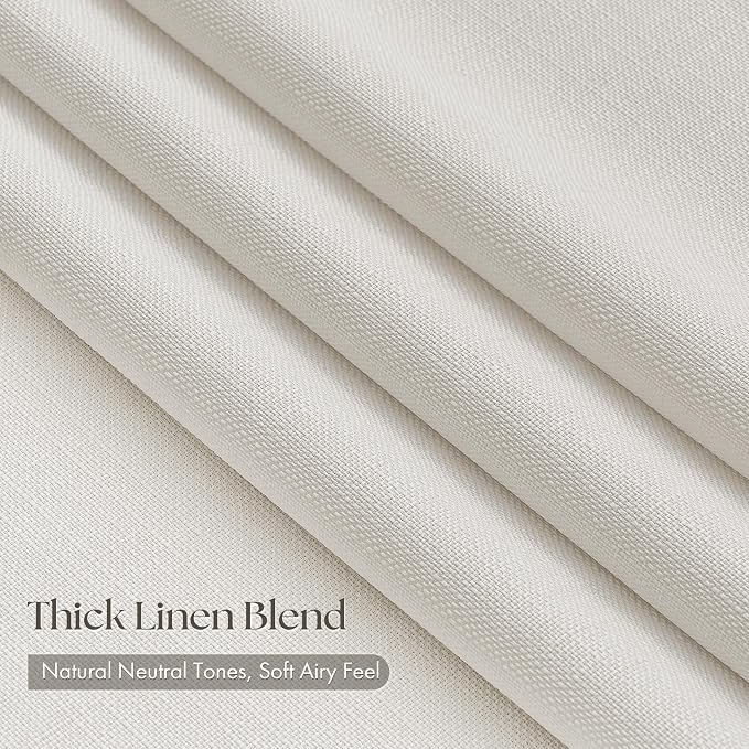 Extra Long 120 Inch Cream Pinch Pleated Curtains - Image 2