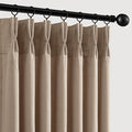 Memory Trained Pinch Pleated Curtains 92 Inches Long, Viral Linen Pinch Pleat by ANRODUO