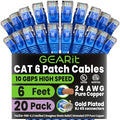 GEARit Cat 6 Ethernet Patch Cable 6 ft Blue by GEARit
