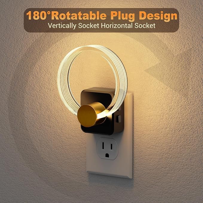 JandCase Night Light, Color Changing Night Lights Plug into Wall, RGB Nightlight - Image 6