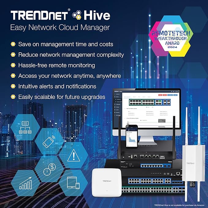 TRENDnet AX5400 Dual Band WiFi 6 PoE+ Access Point, TEW-925DAP, 1 x 2.5GBASE-T - Image 7