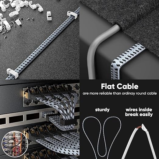 ARISKEEN Cat 8 Ethernet Cable 40 FT, 40Gbps 2000Mhz High Speed Cat8 Network LAN - Image 4