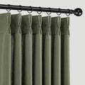 Memory Trained Pinch Pleated Curtains 84 Inches Long, Linen Pinch Pleat Sheer by ANRODUO
