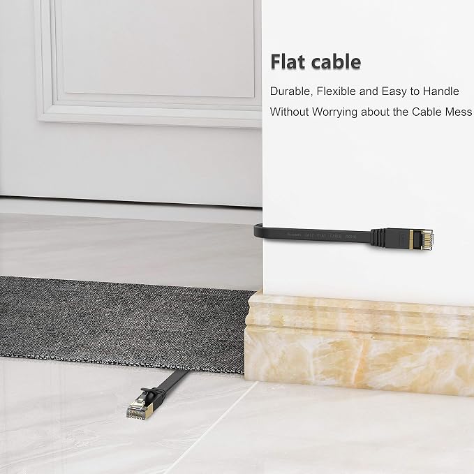 Cat 7 Ethernet Cable 25 ft High Speed 10Gbps 600MHz, Shielded Ethernet Cord - Image 4