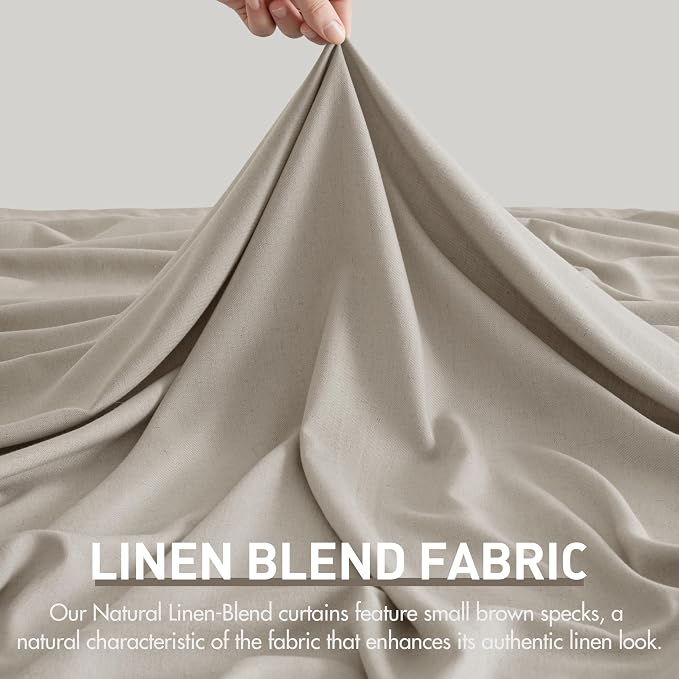 Memory Trained Pinch Pleated Curtains 92 Inches Long, Viral Linen Pinch Pleat - Image 6
