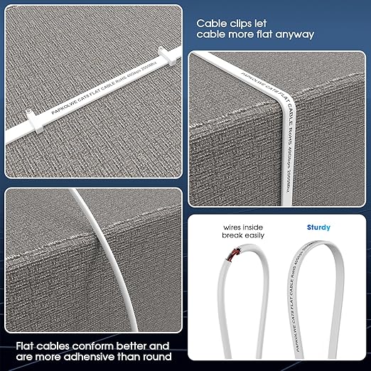 Cat 8 Ethernet Cable 150 ft, Heavy Duty High Speed Cat8 LAN Network Cable - Image 5