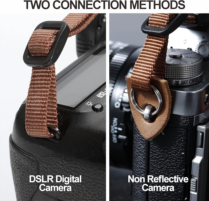 Padwa Lifestyle Green Brown Stripes Camera Strap - Image 6