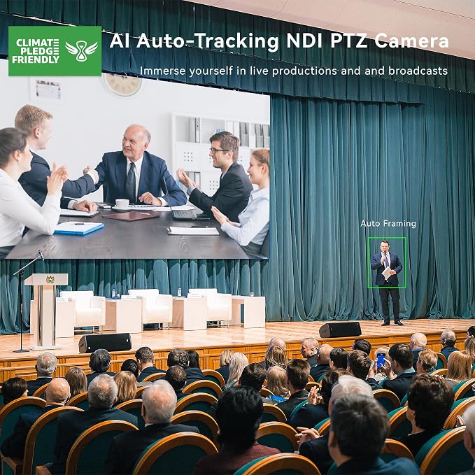 Tenveo AI Auto Tracking NDI PTZ Camera 3G-SDI/HDMI/USB3.0/LAN PoE 30X - Image 5